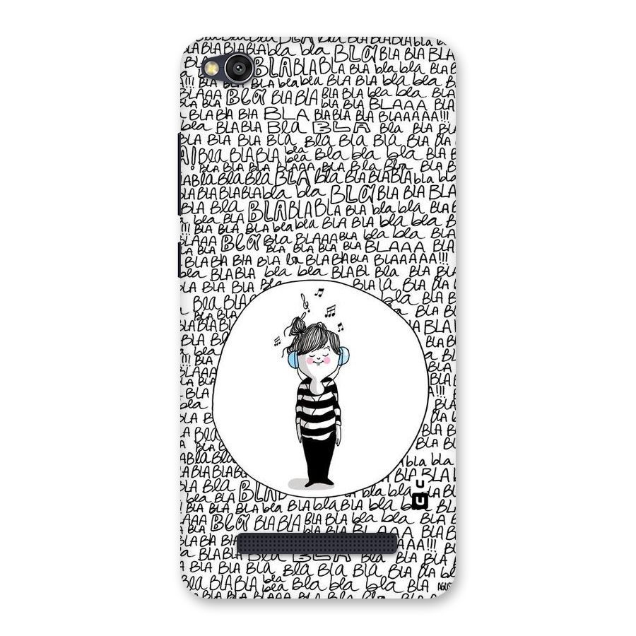 Music And Bla Bla Back Case for Redmi 4A