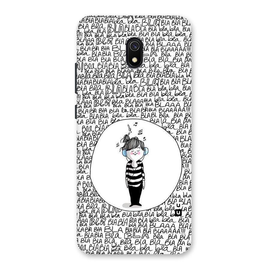 Music And Bla Bla Back Case for Redmi 8A