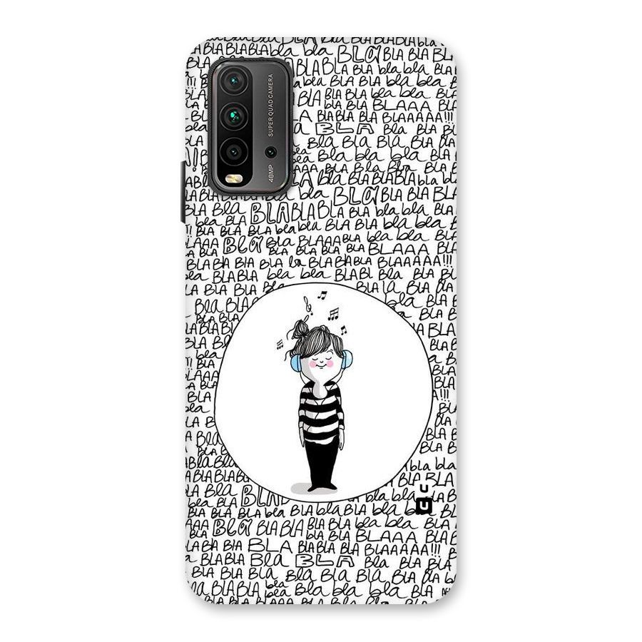 Music And Bla Bla Back Case for Redmi 9 Power
