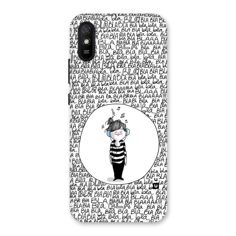 Music And Bla Bla Back Case for Redmi 9i