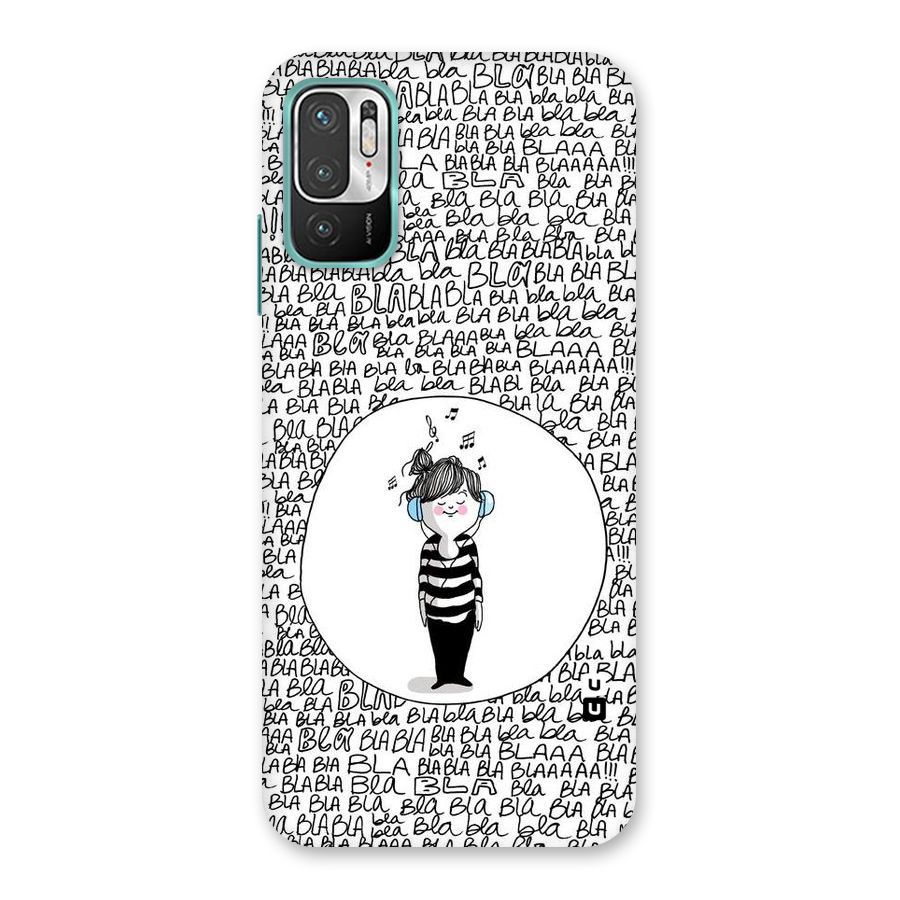 Music And Bla Bla Back Case for Redmi Note 10T 5G