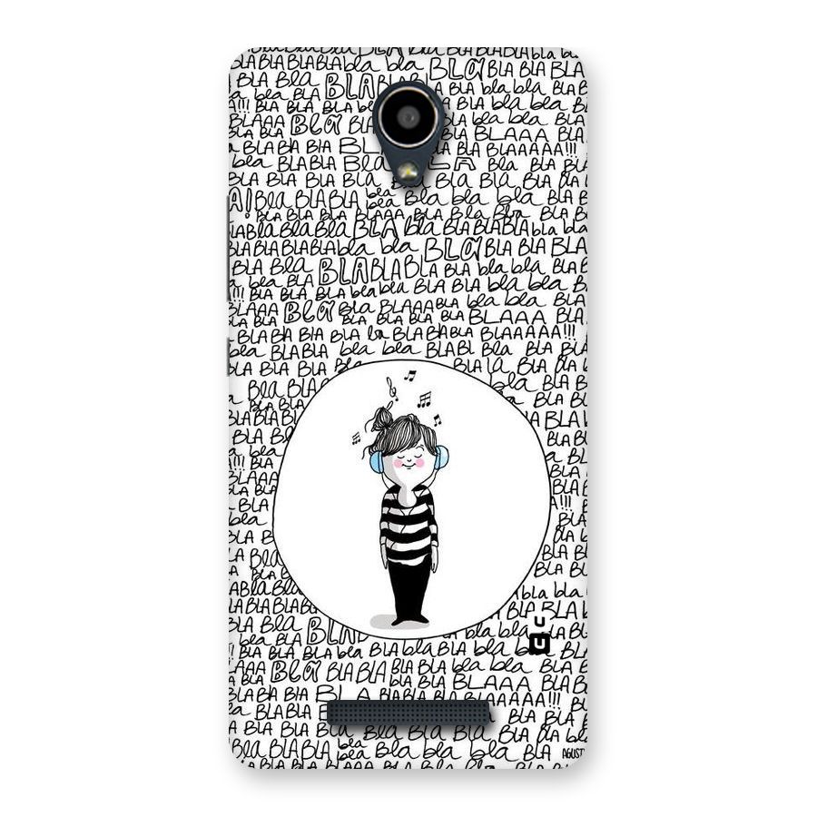 Music And Bla Bla Back Case for Redmi Note 2