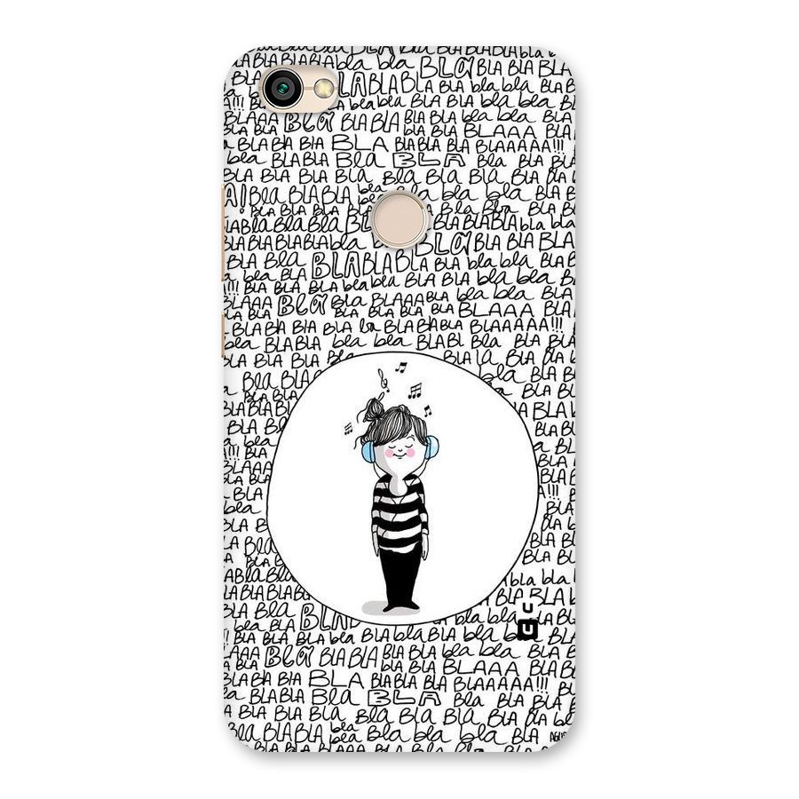 Music And Bla Bla Back Case for Redmi Y1 2017