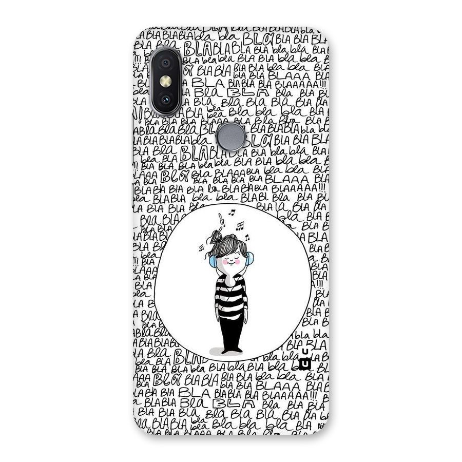Music And Bla Bla Back Case for Redmi Y2