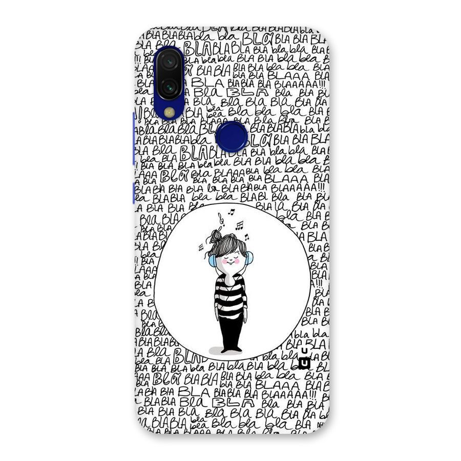 Music And Bla Bla Back Case for Redmi Y3