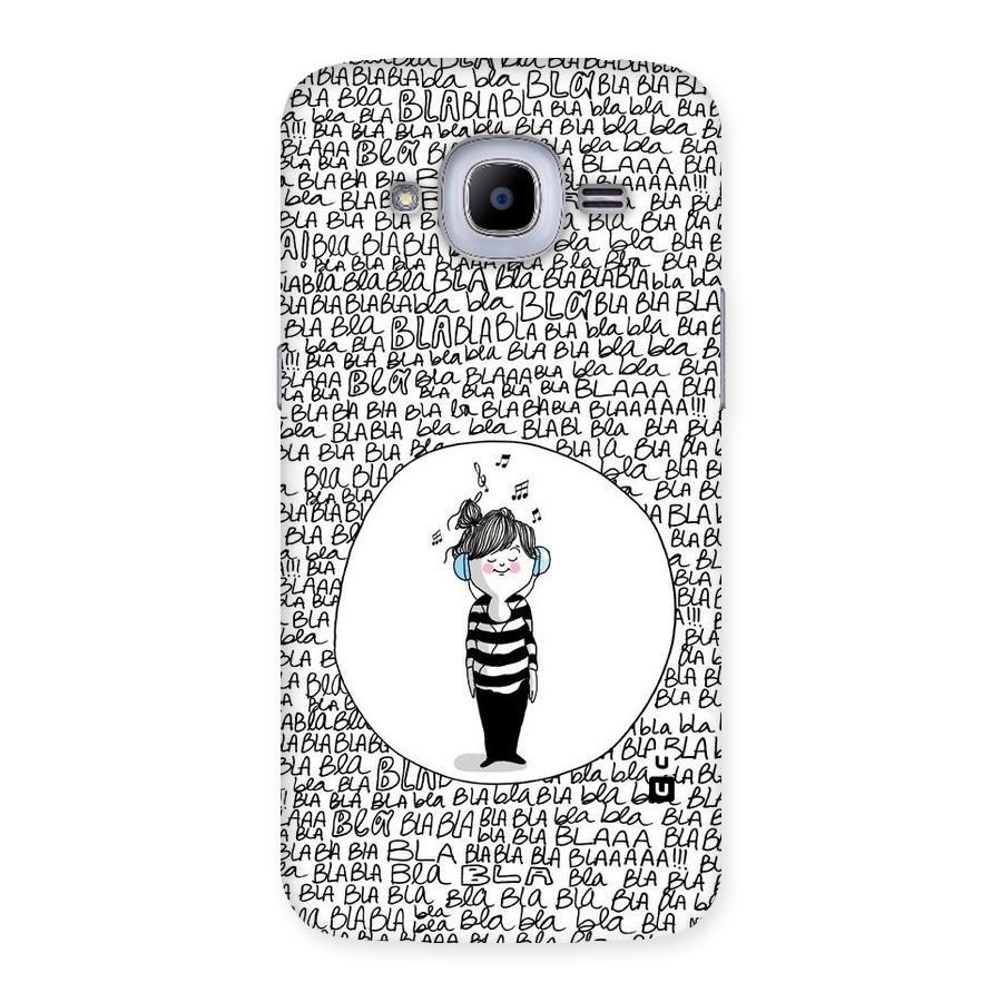 Music And Bla Bla Back Case for Samsung Galaxy J2 2016
