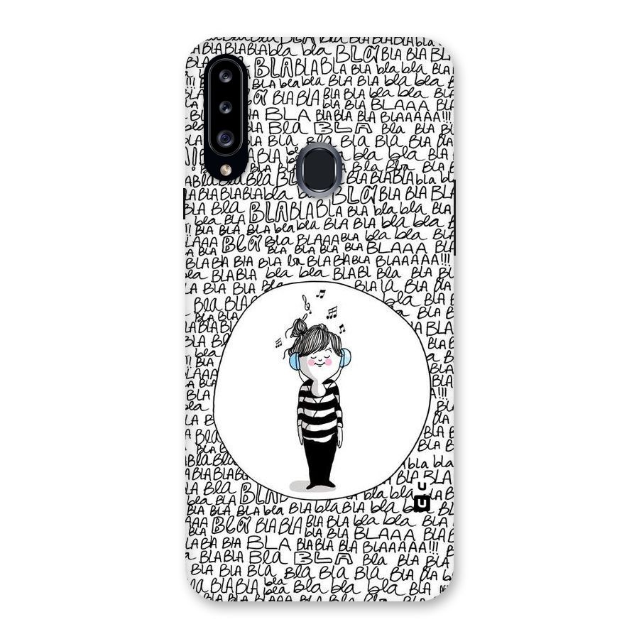Music And Bla Bla Back Case for Samsung Galaxy A20s