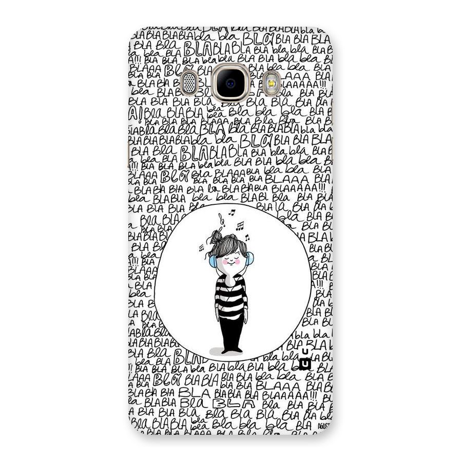 Music And Bla Bla Back Case for Samsung Galaxy J7 2016