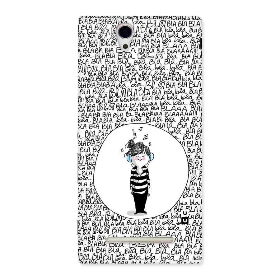 Music And Bla Bla Back Case for Sony Xperia C3