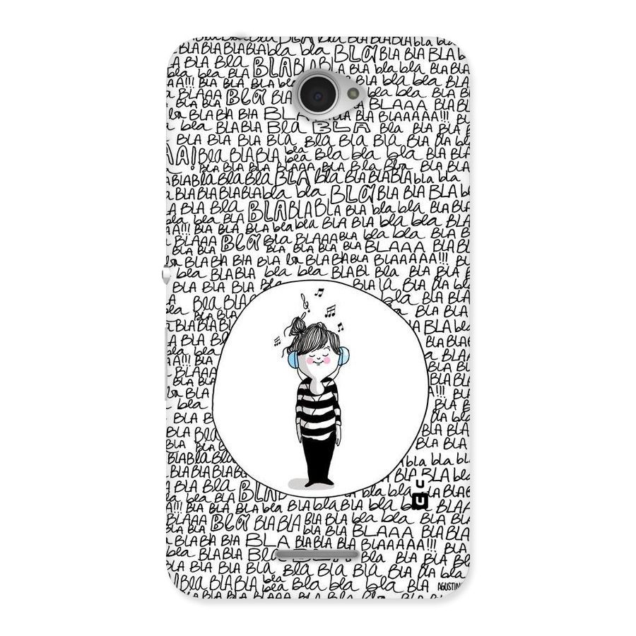 Music And Bla Bla Back Case for Sony Xperia E4
