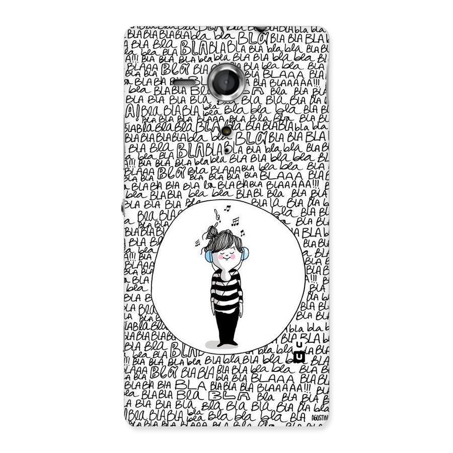 Music And Bla Bla Back Case for Sony Xperia SP