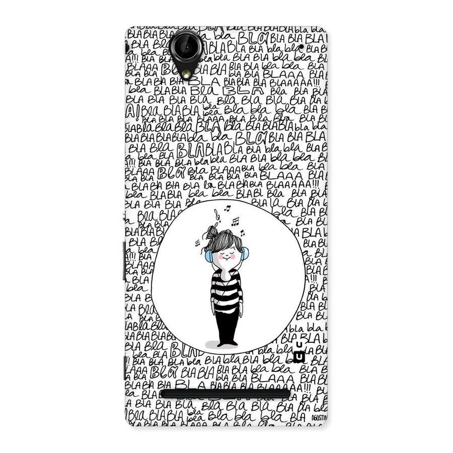 Music And Bla Bla Back Case for Sony Xperia T2