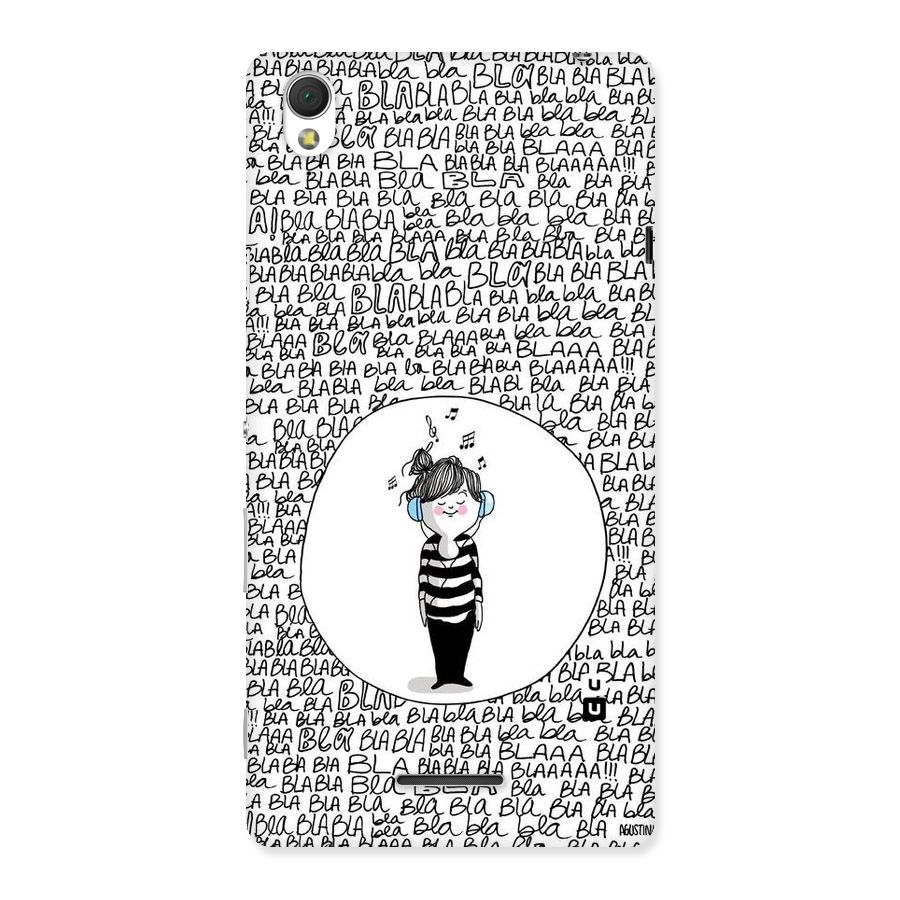 Music And Bla Bla Back Case for Sony Xperia T3