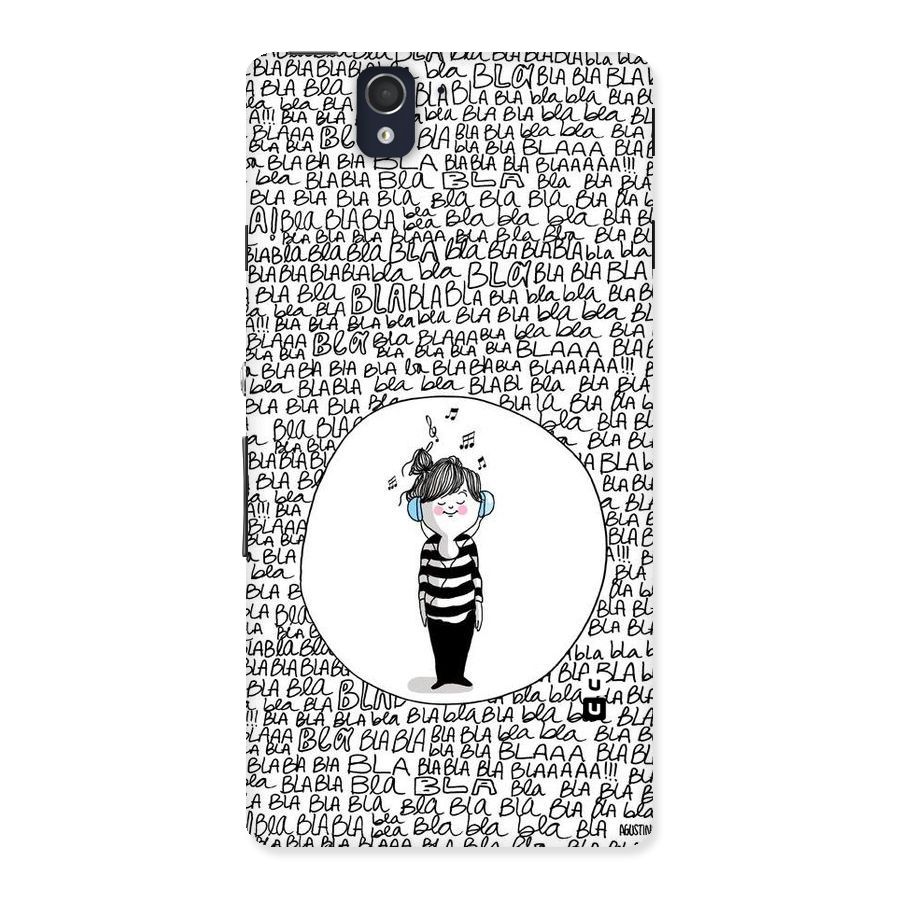 Music And Bla Bla Back Case for Sony Xperia Z