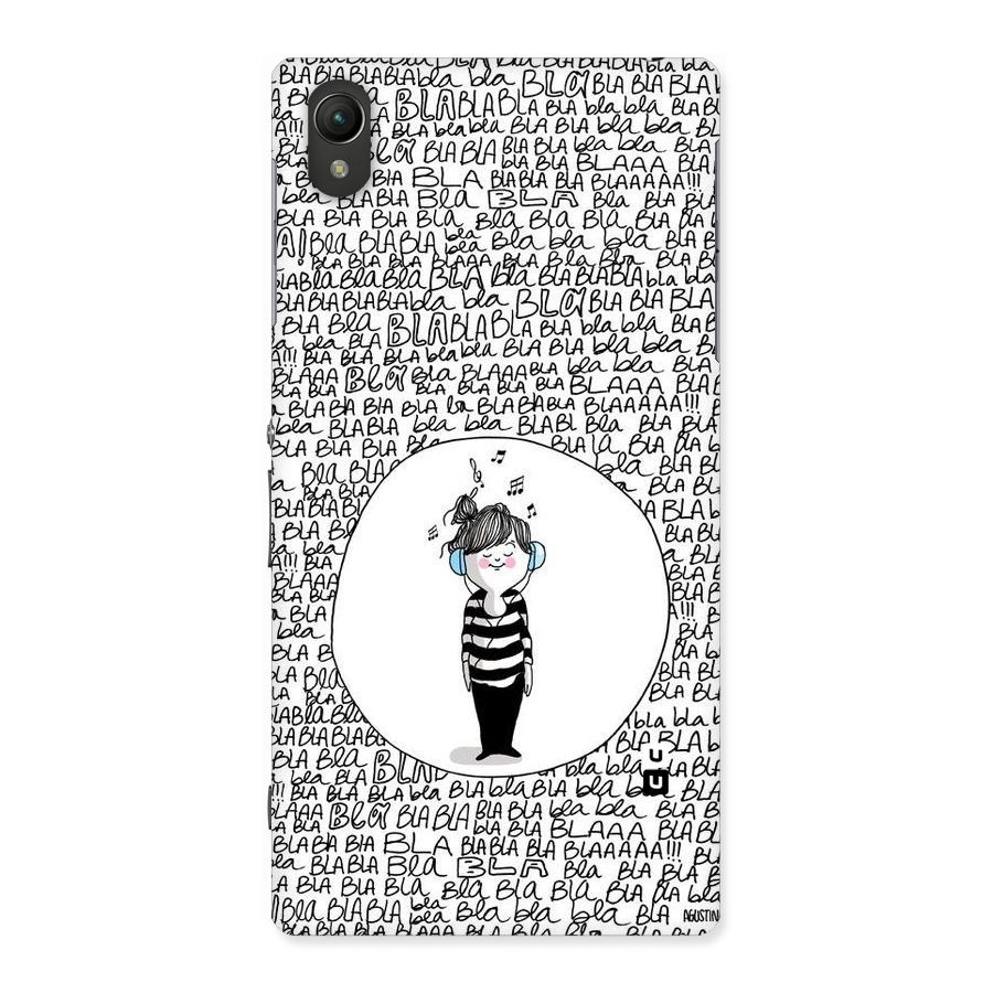 Music And Bla Bla Back Case for Sony Xperia Z1