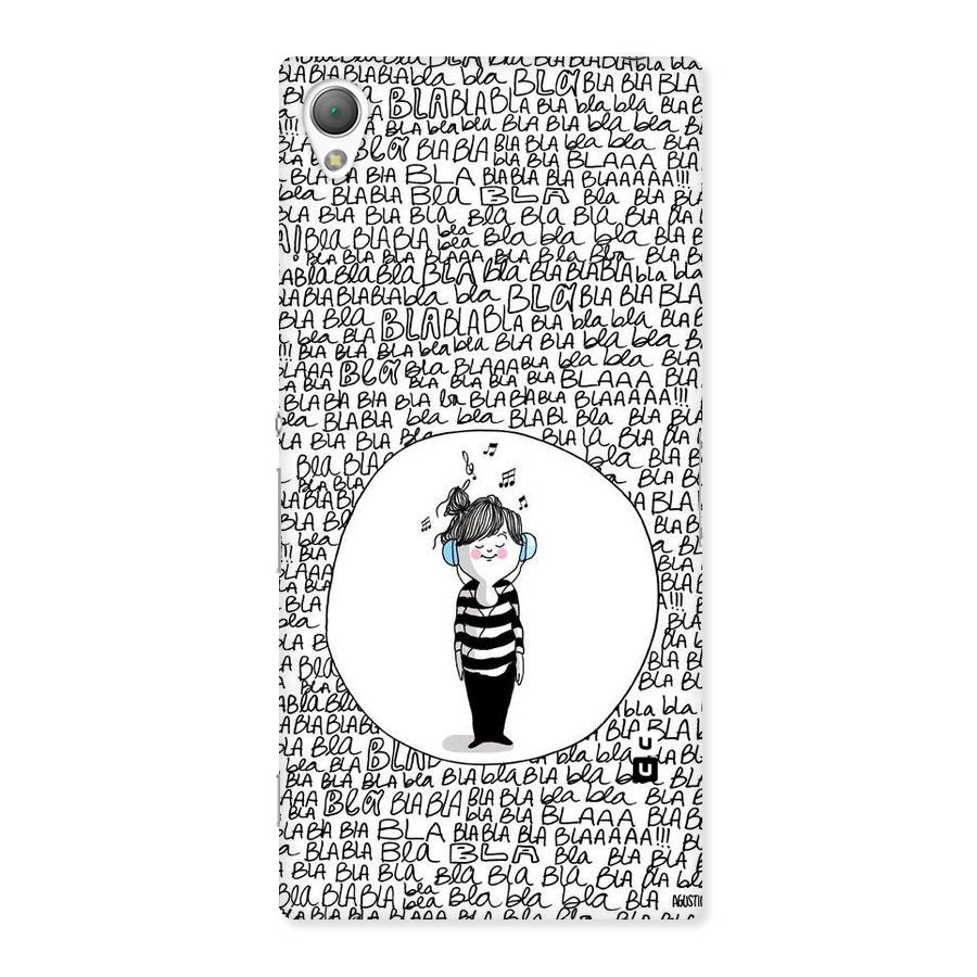 Music And Bla Bla Back Case for Sony Xperia Z3