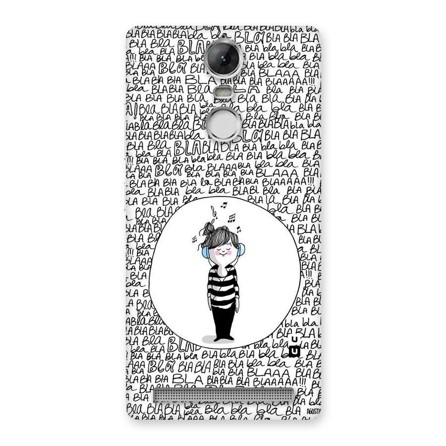 Music And Bla Bla Back Case for Vibe K5 Note