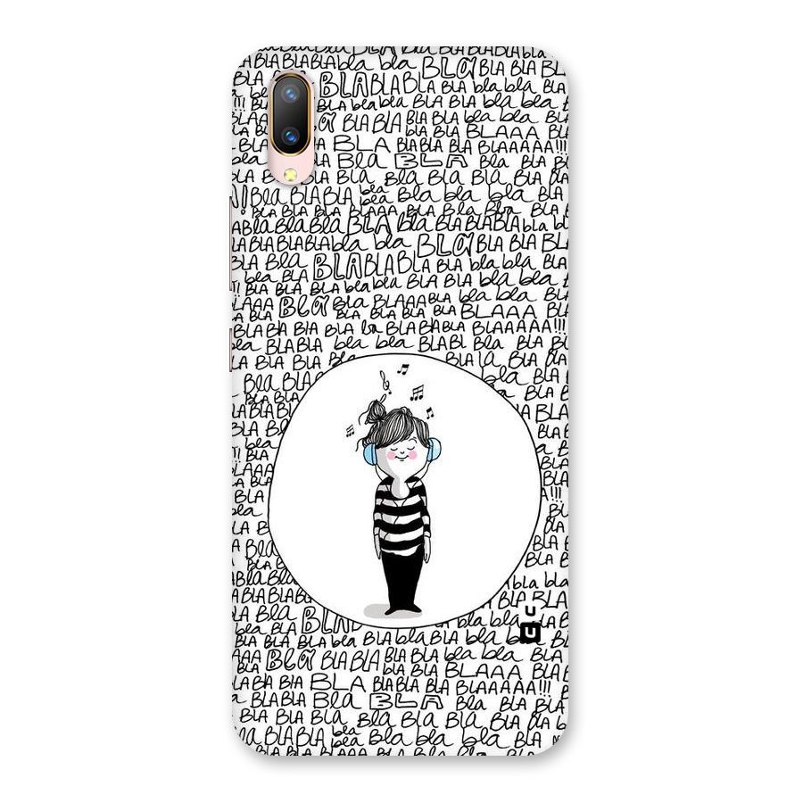 Music And Bla Bla Back Case for Vivo V11 Pro