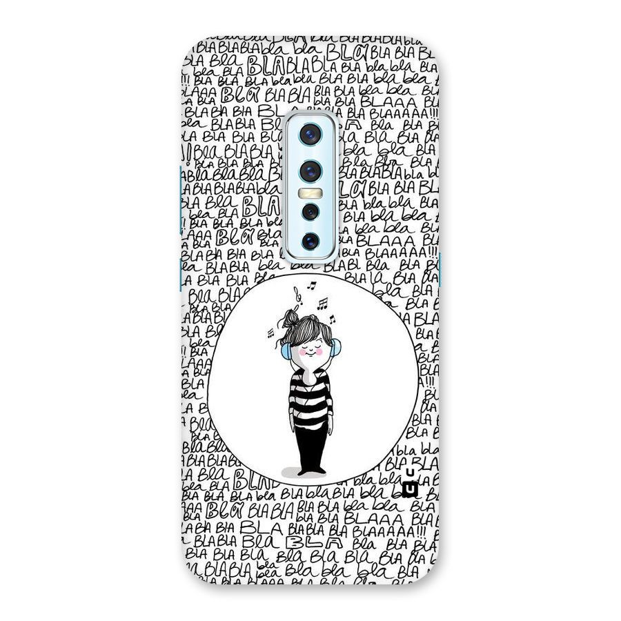 Music And Bla Bla Back Case for Vivo V17 Pro