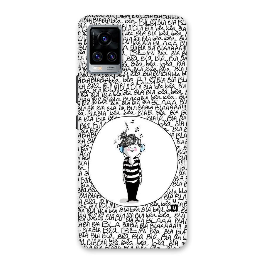 Music And Bla Bla Back Case for Vivo V20 Pro