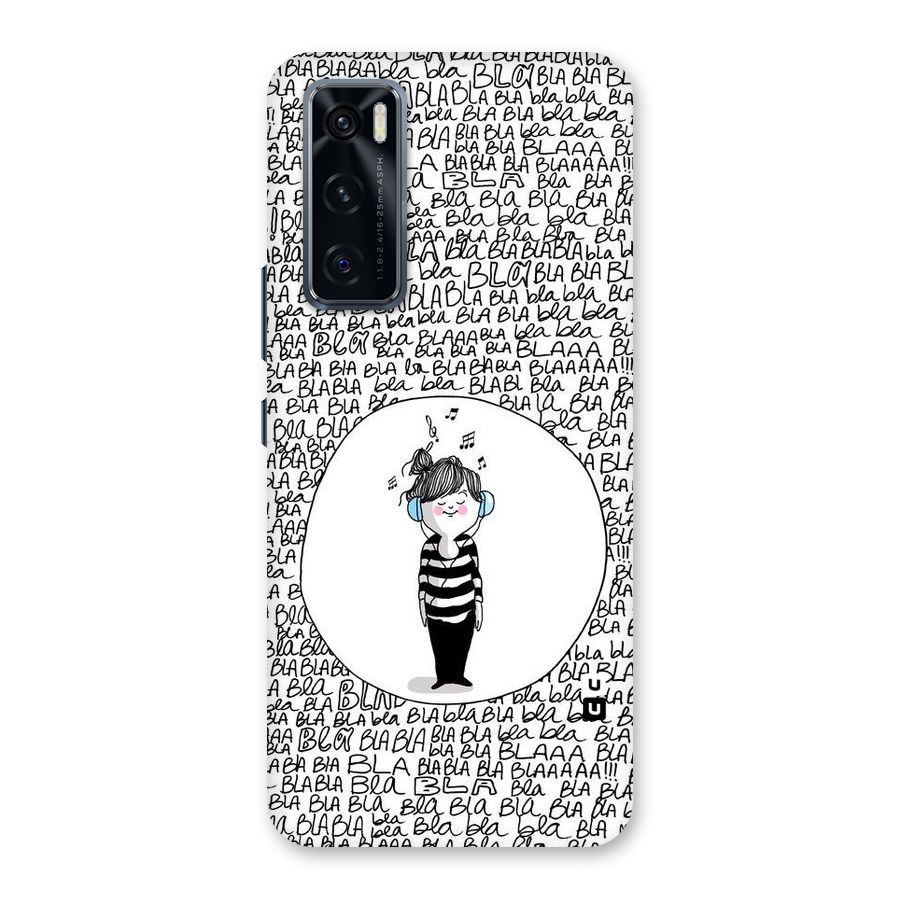 Music And Bla Bla Back Case for Vivo V20 SE