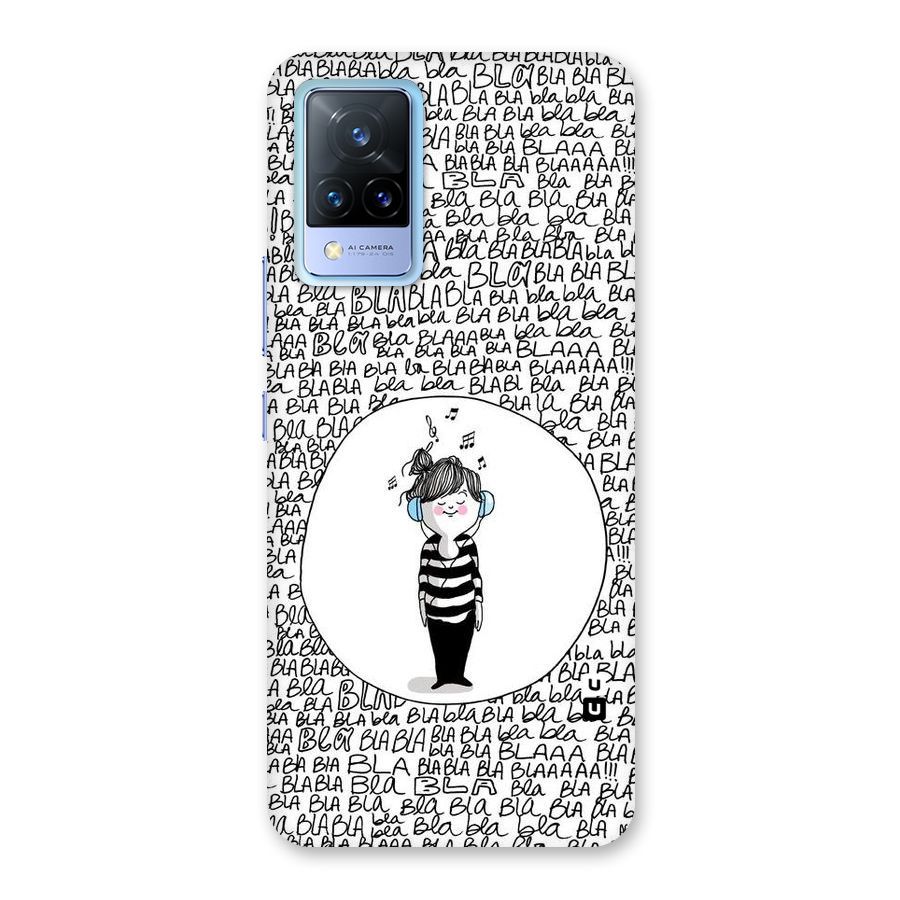 Music And Bla Bla Back Case for Vivo V21 5G