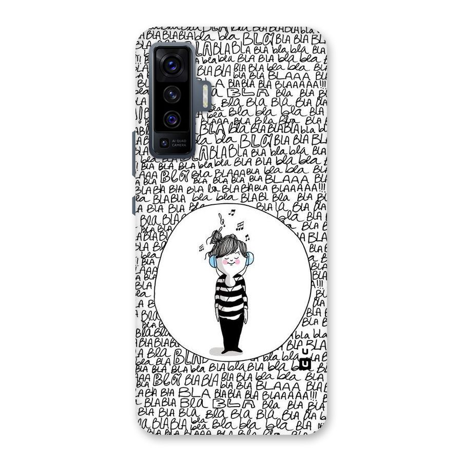 Music And Bla Bla Back Case for Vivo X50