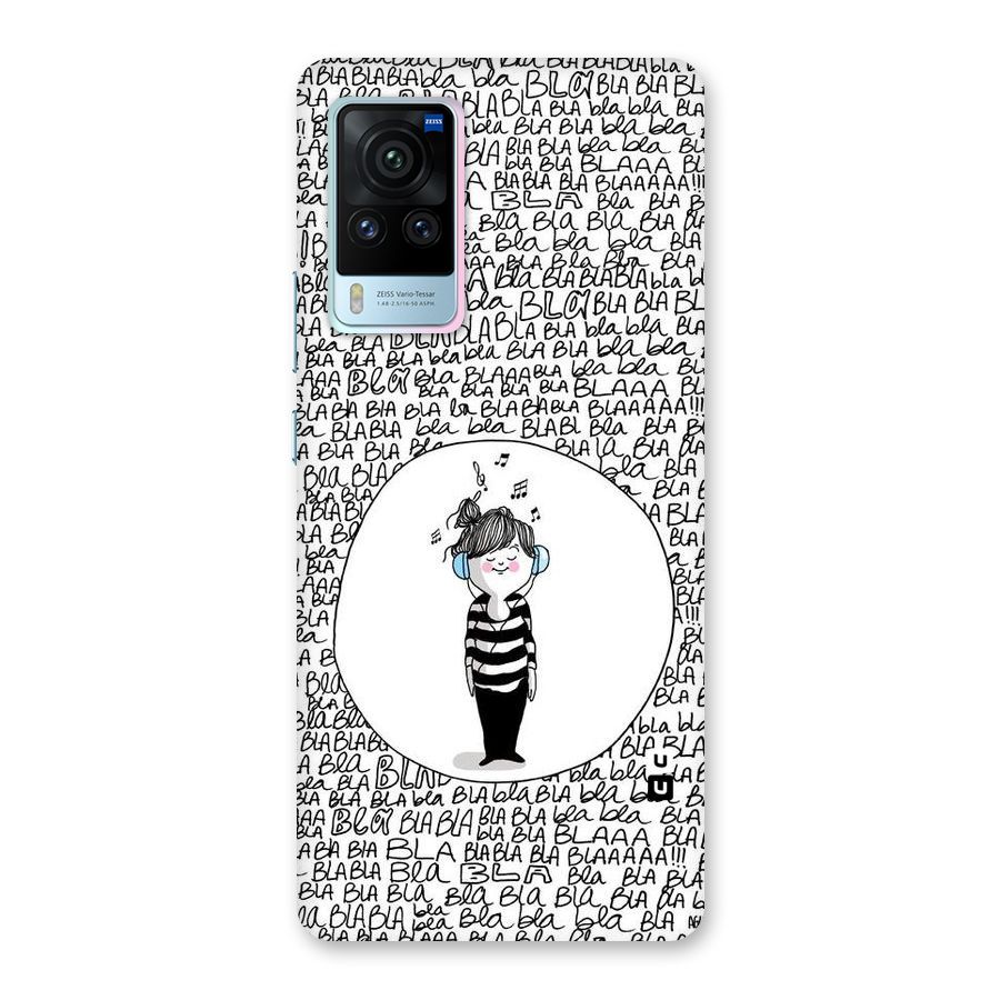 Music And Bla Bla Back Case for Vivo X60 Pro