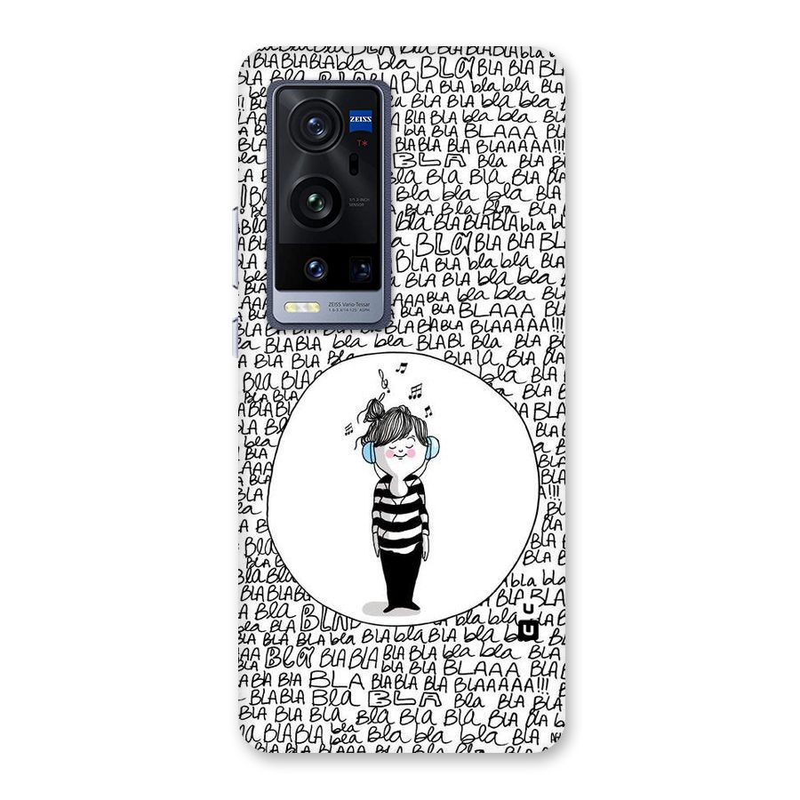Music And Bla Bla Back Case for Vivo X60 Pro Plus