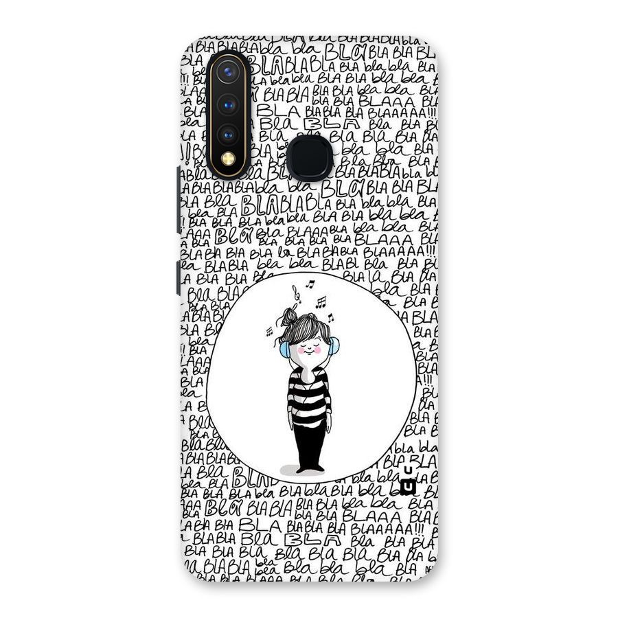 Music And Bla Bla Back Case for Vivo Y19