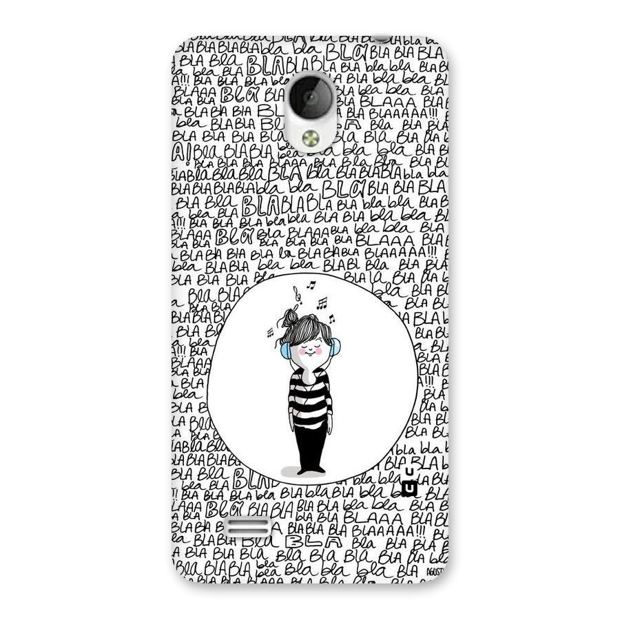 Music And Bla Bla Back Case for Vivo Y21