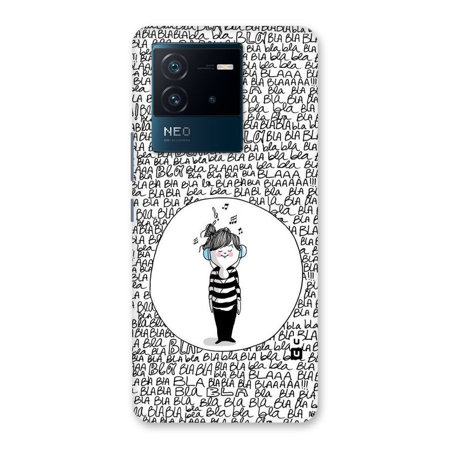 Music And Bla Bla Back Case for Vivo iQOO Neo 6 5G