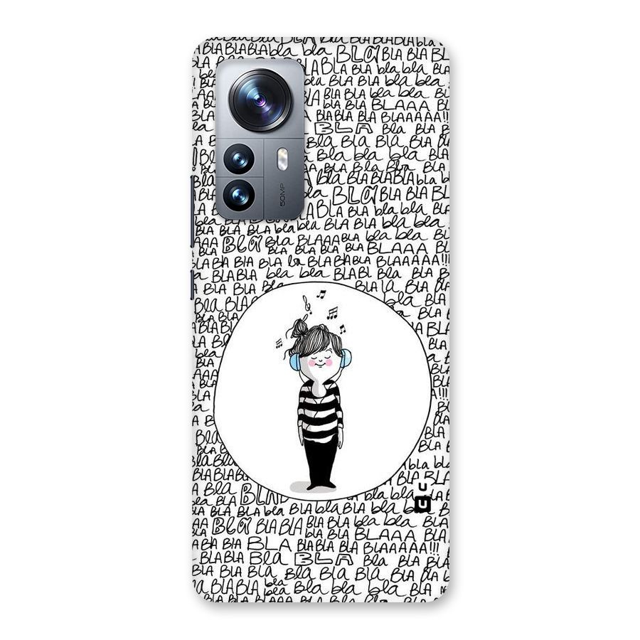 Music And Bla Bla Back Case for Xiaomi 12 Pro