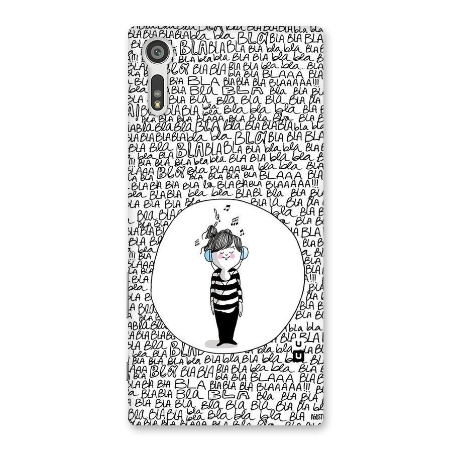Music And Bla Bla Back Case for Xperia XZ