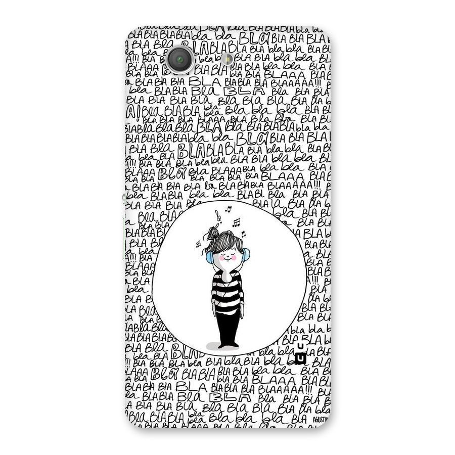 Music And Bla Bla Back Case for Xperia Z3 Compact