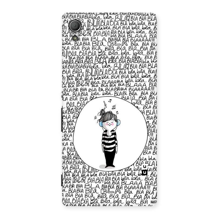 Music And Bla Bla Back Case for Xperia Z4
