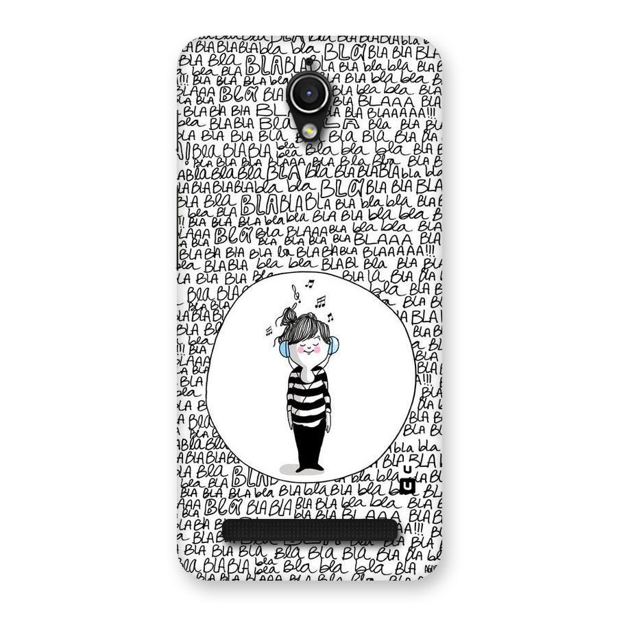 Music And Bla Bla Back Case for Zenfone Go