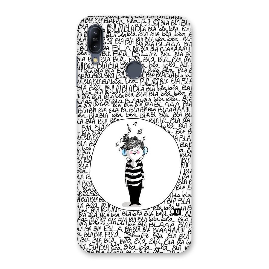 Music And Bla Bla Back Case for Zenfone Max M2