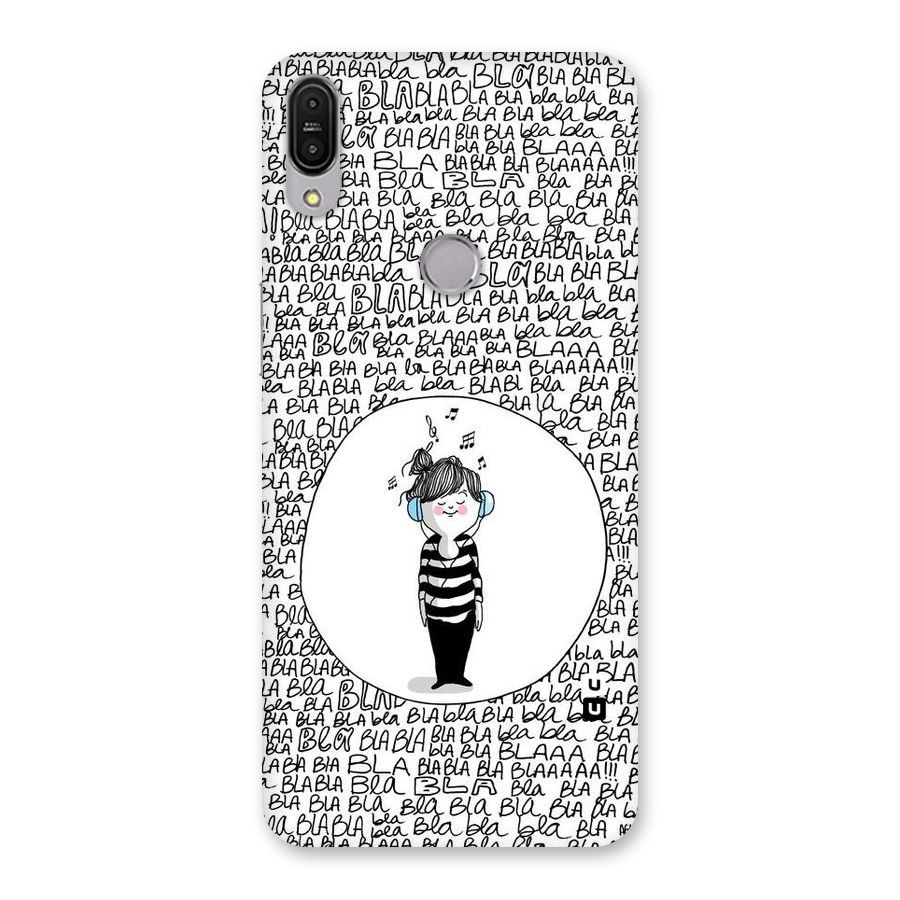 Music And Bla Bla Back Case for Zenfone Max Pro M1