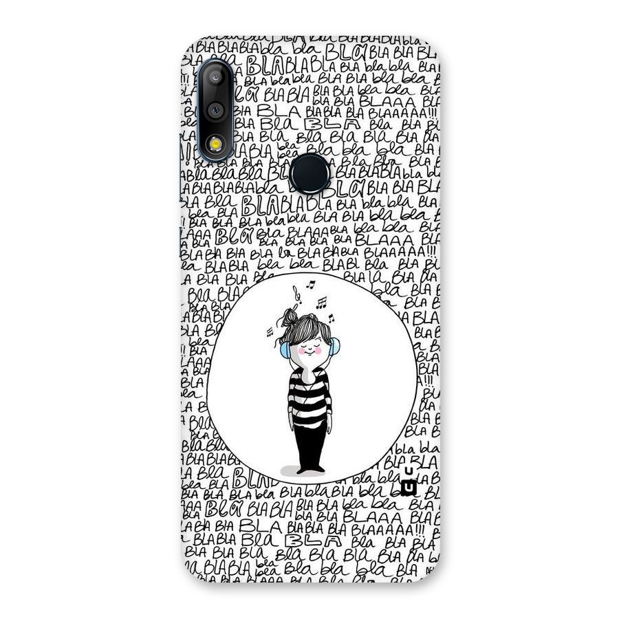 Music And Bla Bla Back Case for Zenfone Max Pro M2