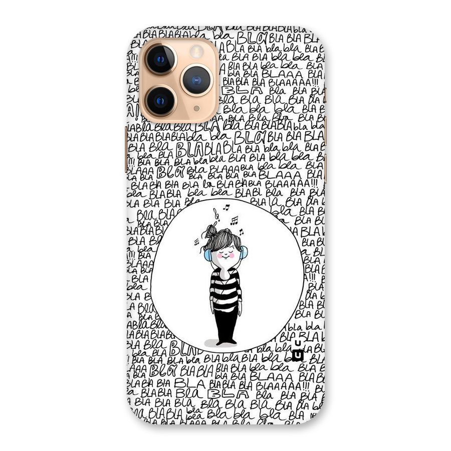 Music And Bla Bla Back Case for iPhone 11 Pro