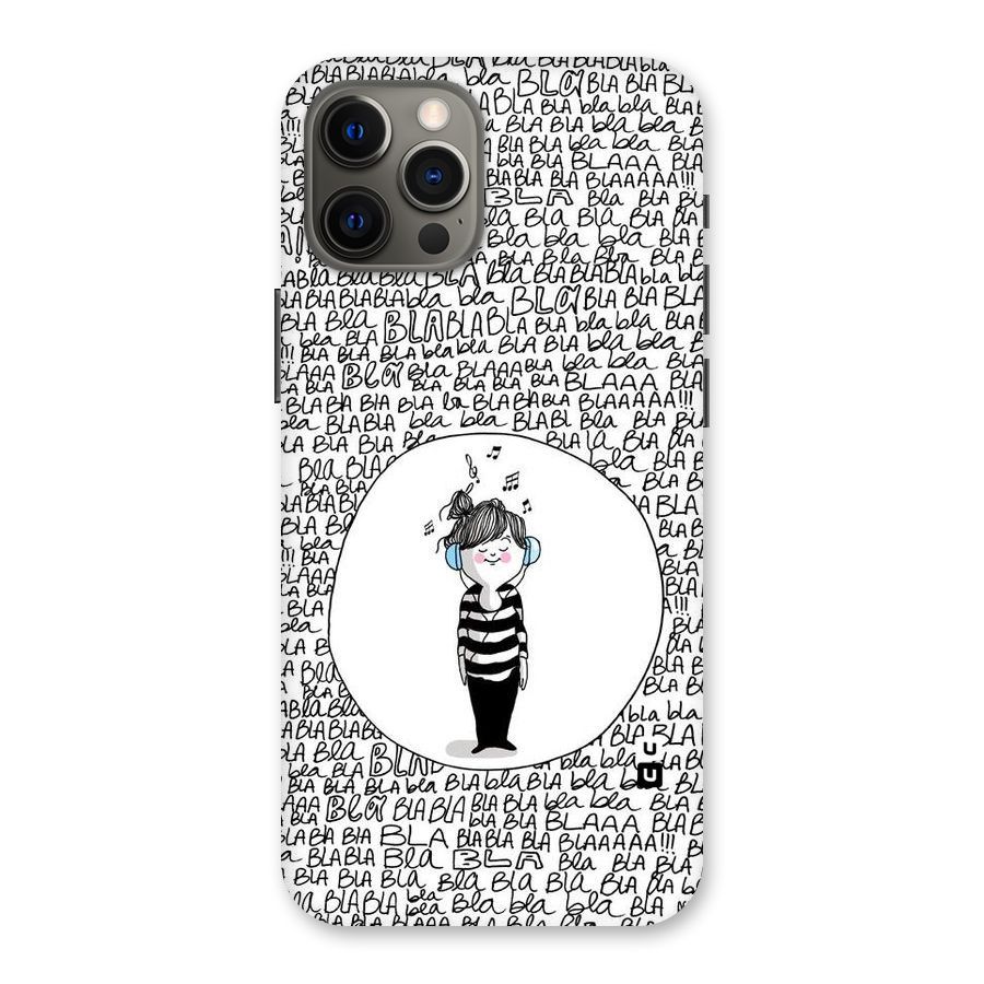 Music And Bla Bla Back Case for iPhone 12 Pro Max