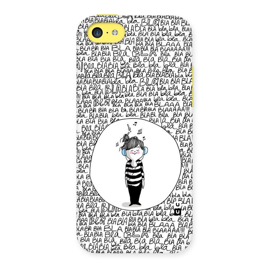 Music And Bla Bla Back Case for iPhone 5C