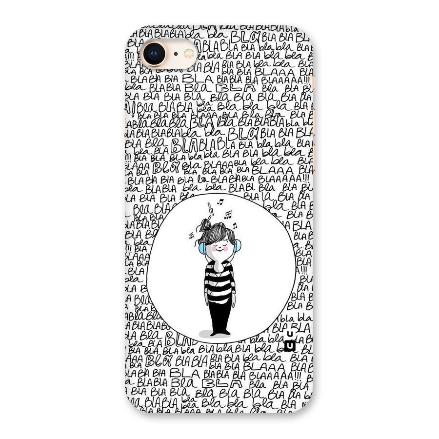 Music And Bla Bla Back Case for iPhone 8