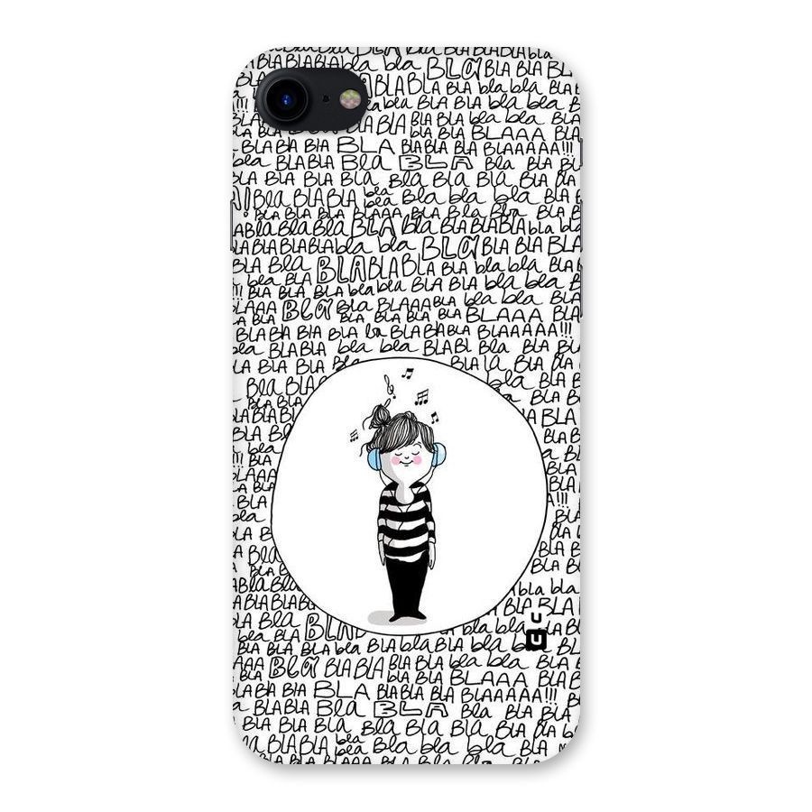 Music And Bla Bla Back Case for iPhone SE 2020
