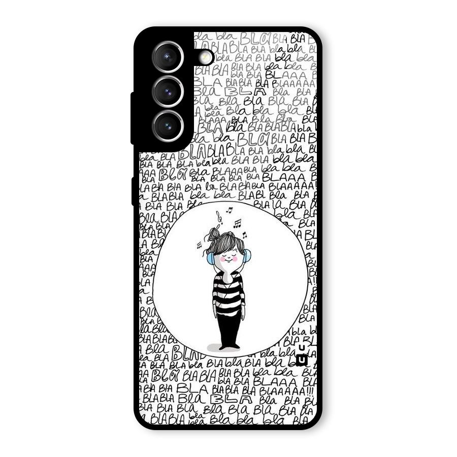 Music And Bla Bla Glass Back Case for Galaxy S21 5G