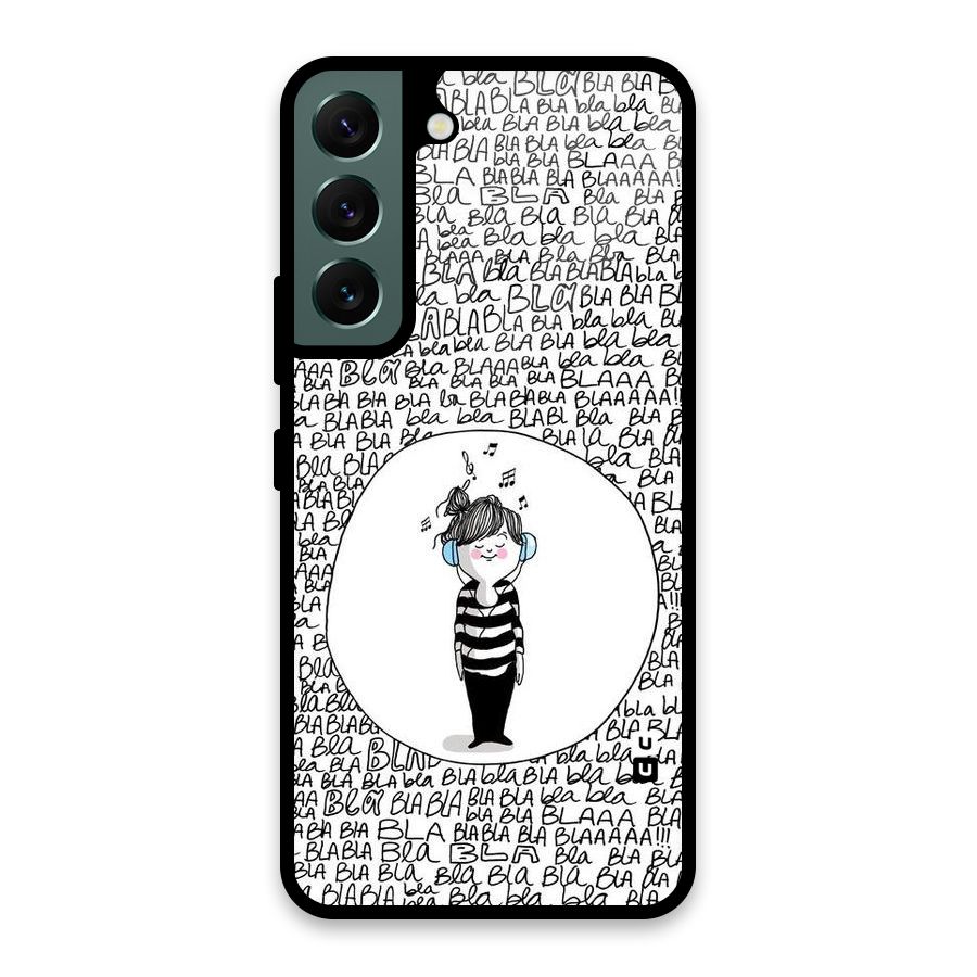 Music And Bla Bla Glass Back Case for Galaxy S22 5G