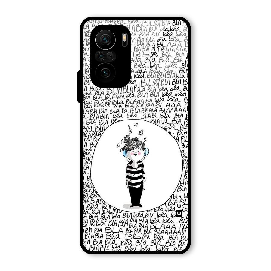Music And Bla Bla Glass Back Case for Mi 11x