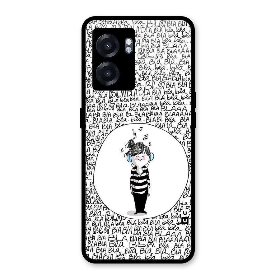 Music And Bla Bla Glass Back Case for Realme Narzo 50 5G