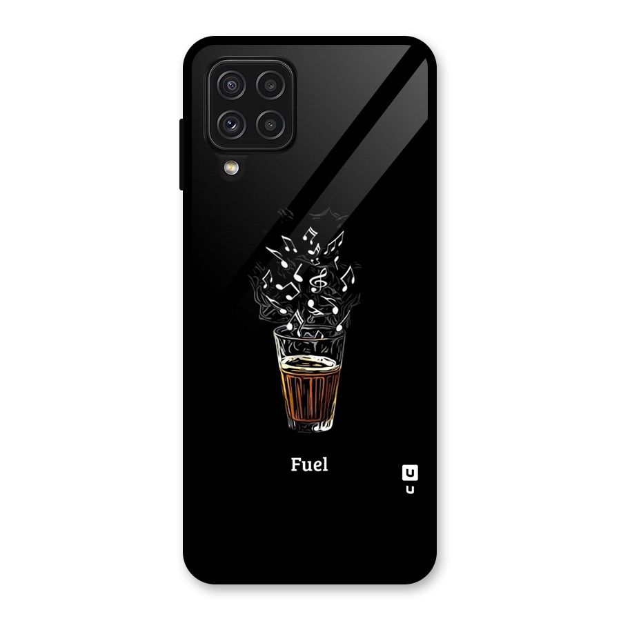Music Chai My Fuel Glass Back Case for Galaxy A22 4G